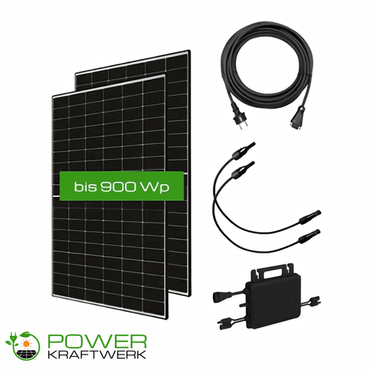 Balkonkraftwerk 2 Solarmodule 900 Wp