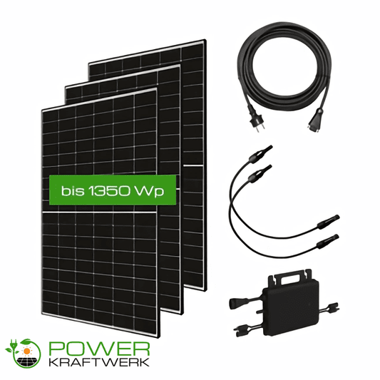 Balkonkraftwerk 3 Solarmodule 1350 Wp