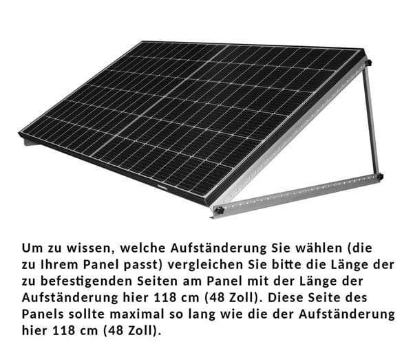 Garten Aufsteller für Balkonkraftwerke Hinweis