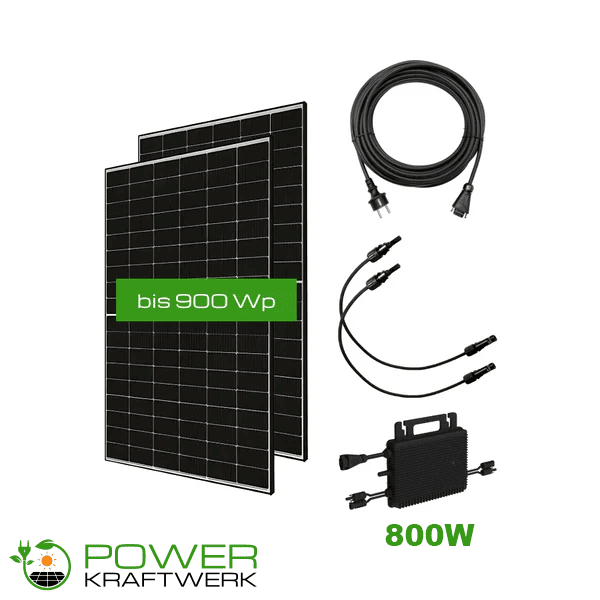 Balkonkraftwerk ohne Halterung 900 Wp 2 Module