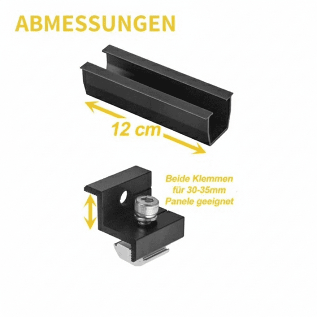 Balkonkraftwerk Flachdach Komplettset: 1 Modul (450 Wp)