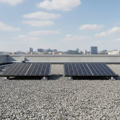 Balkonkraftwerk Flachdach Komplettset: 1 Modul (450 Wp)