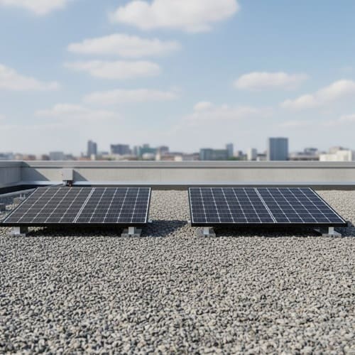 Balkonkraftwerk Flachdach Komplettset: 1 Modul (450 Wp)