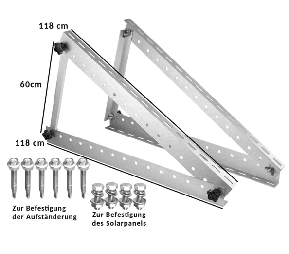 Balkonkraftwerk Garten – 1350 Wp – 3 Module – Komplettset ohne Speicher