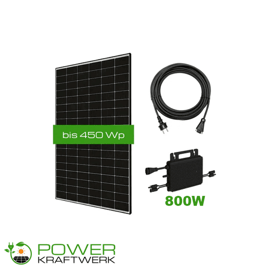Balkonkraftwerk ohne Halterung 450 Wp 1 Modul